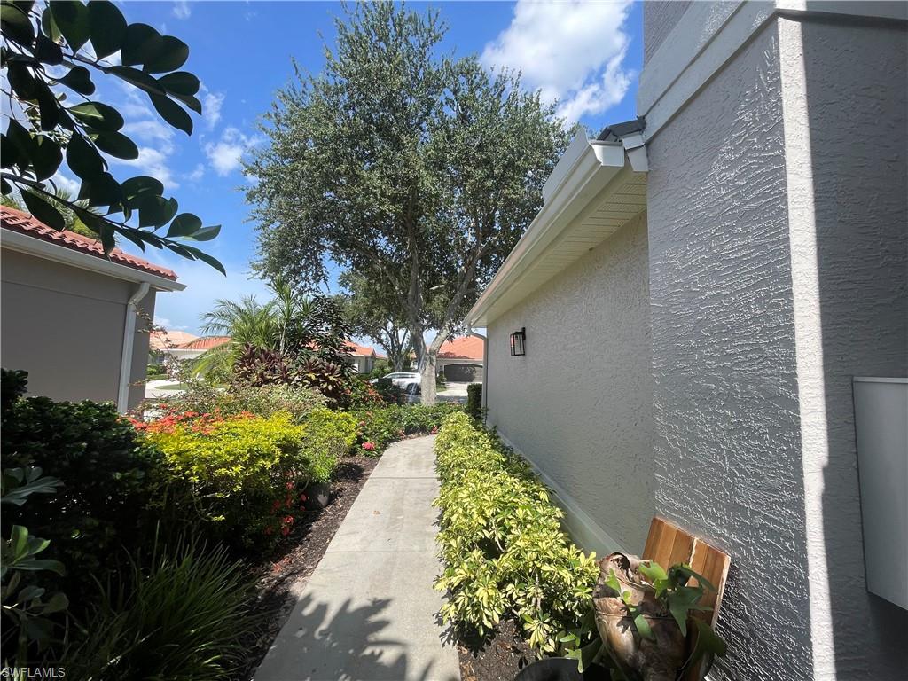 Walkway to front door.