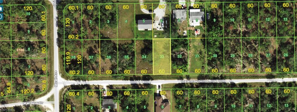 Plat Map. Illustrating property divisions and dimensions