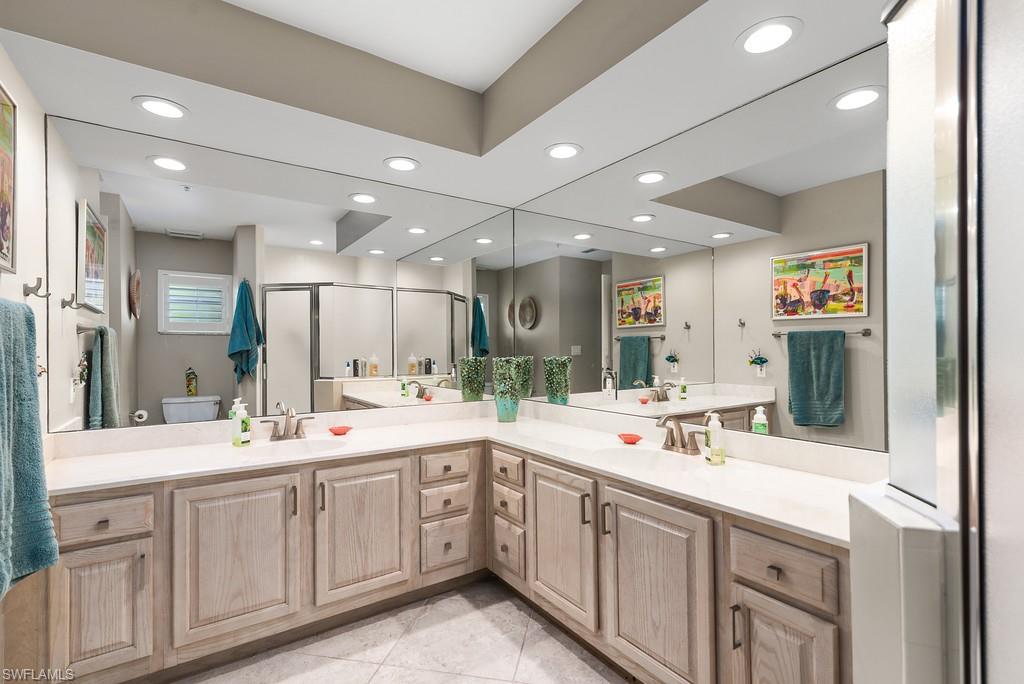 Very spacious guest bathroom