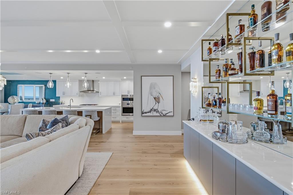 Entry and Custom Built in Bar