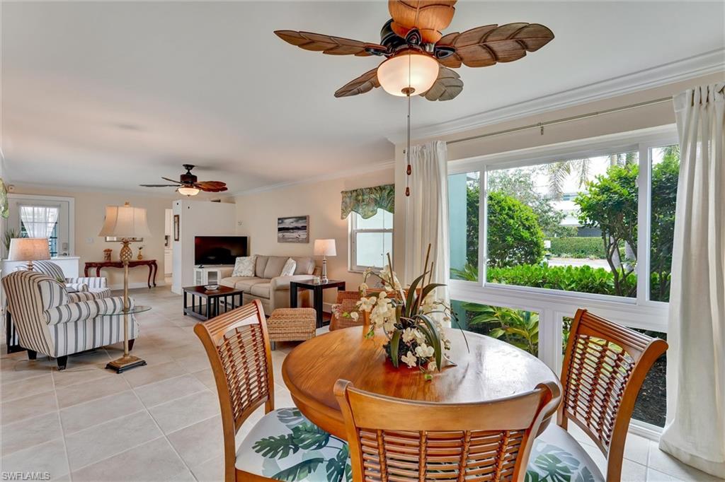 View of dining/living area