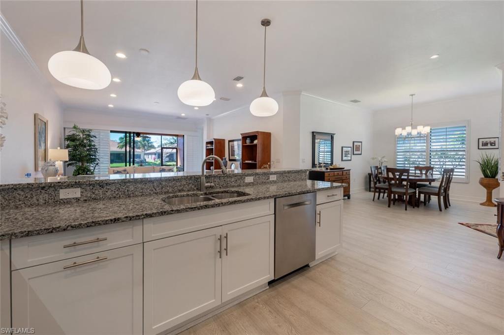 Kitchen with easy access to the dining area