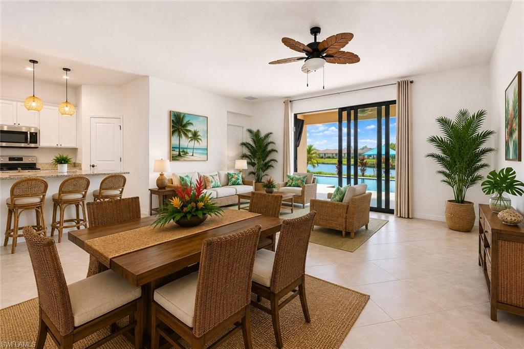 Virtually Staged Dining Area