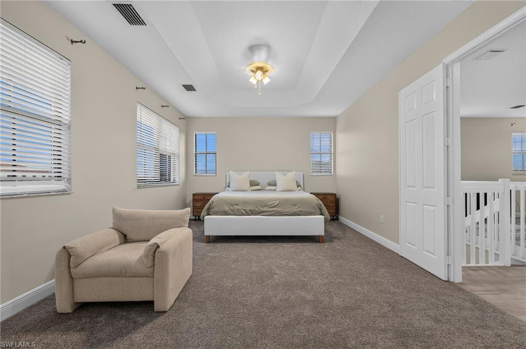 Spacious primary bedroom