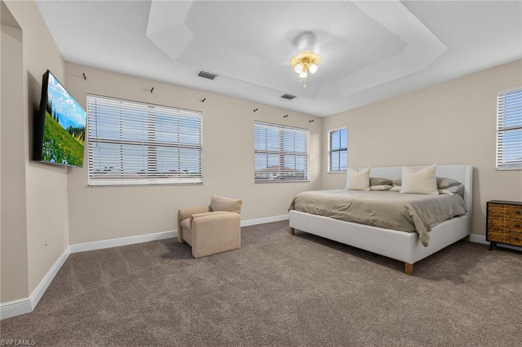 Spacious primary bedroom