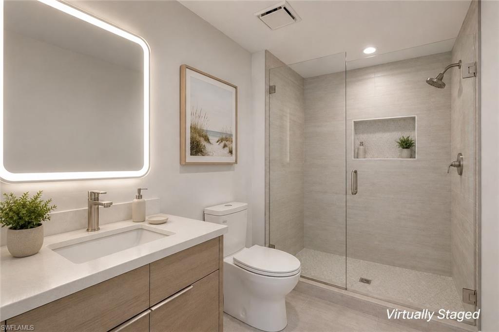 Guest Bathroom Virtually staged