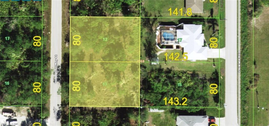 Property Survey Map. Illustrating lot boundaries and dimensions for the property