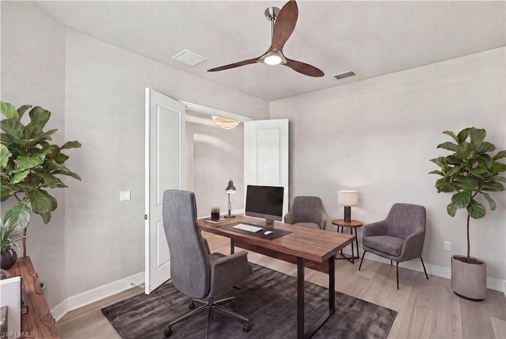 Room Digitally Staged  Spacious  Den