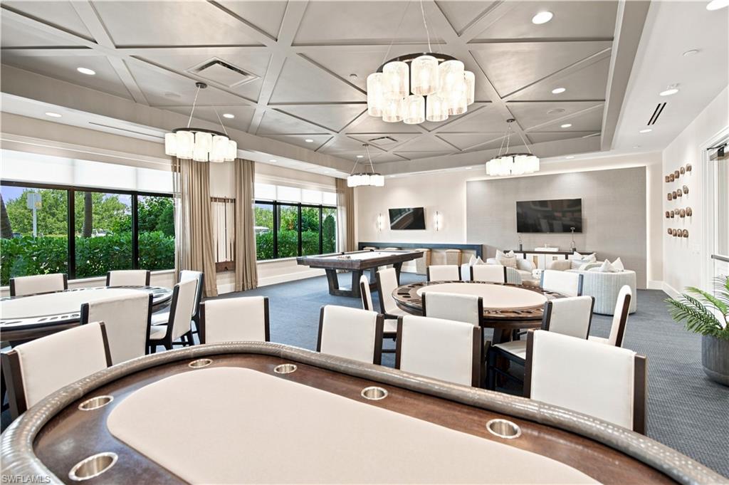 sports lounge - poker, pool, tvs, lounge chairs