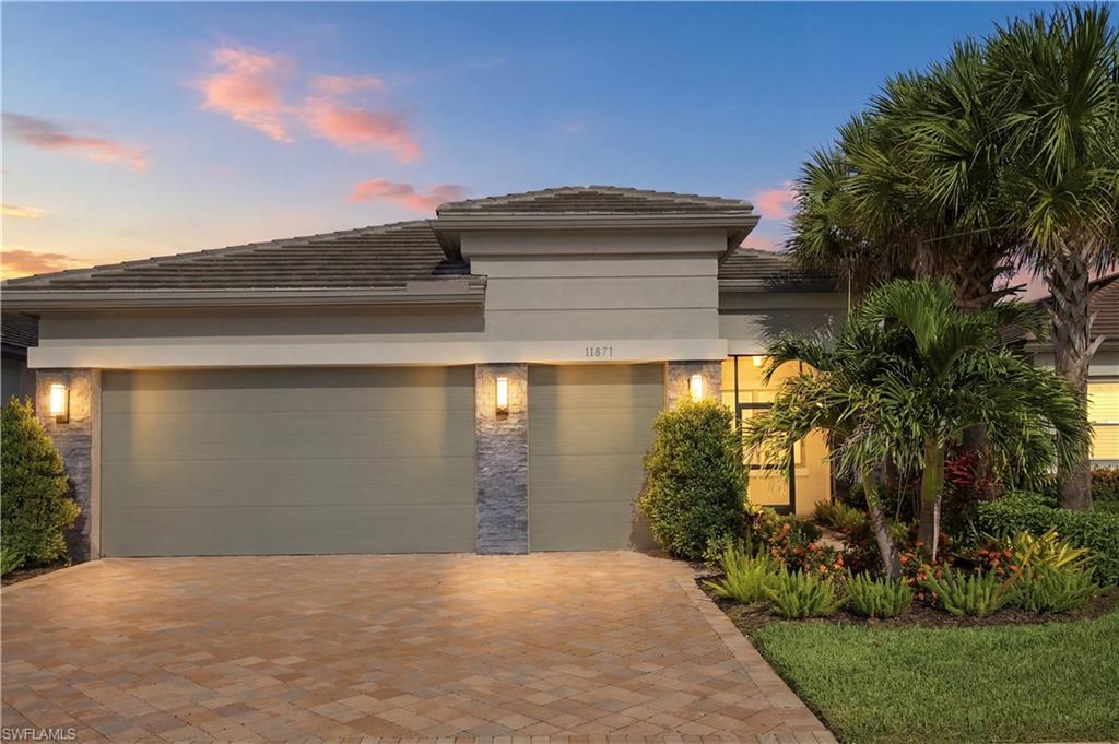 Front of Home. Sky/lighting Digitally Staged