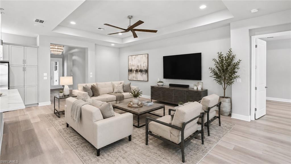 Room Digitally Staged  Great Room