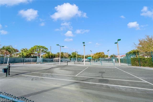 View of tennis court