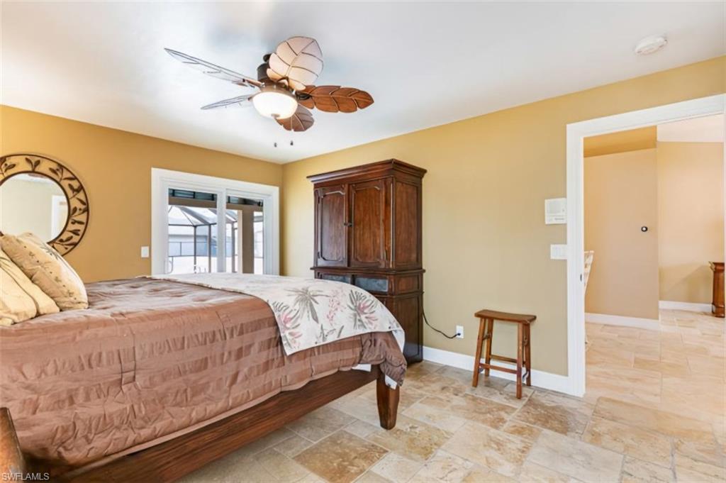 Cream-colored walls and light-toned tile flooring create a bright atmosphere - Virtually Edited Image