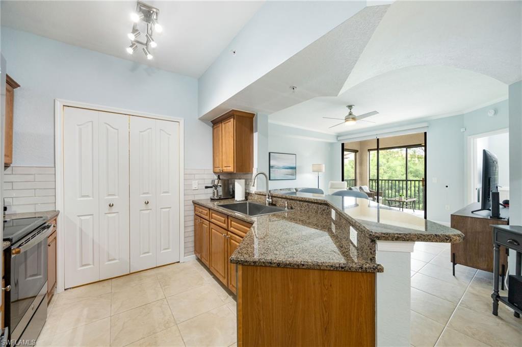 VIEW FROM KITCHEN TO GREAT ROOM