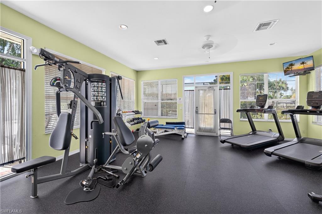 Dedicated fitness room