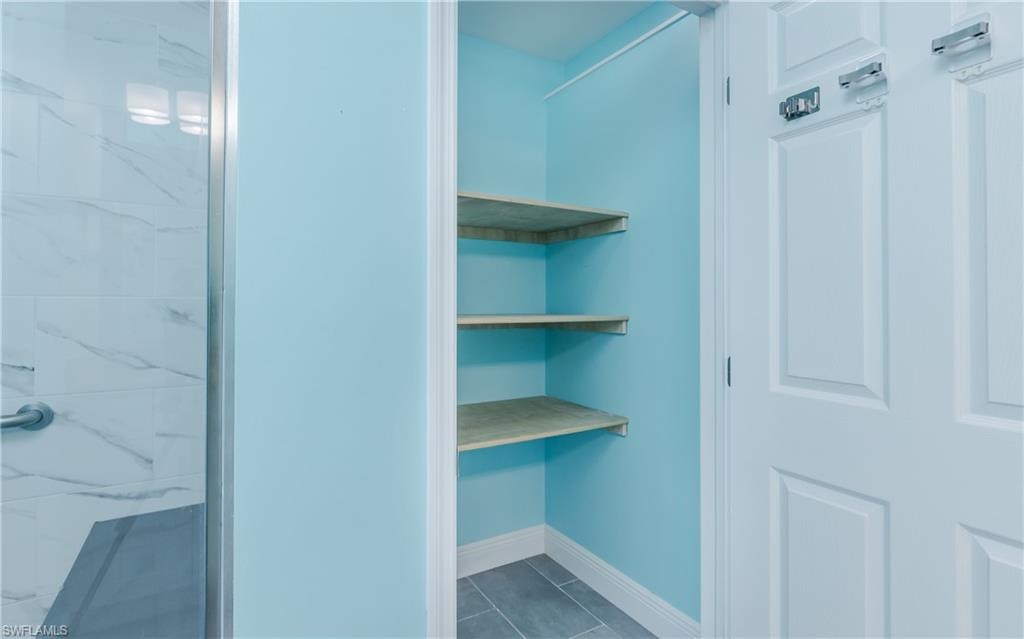 Extra closet in primary bathroom