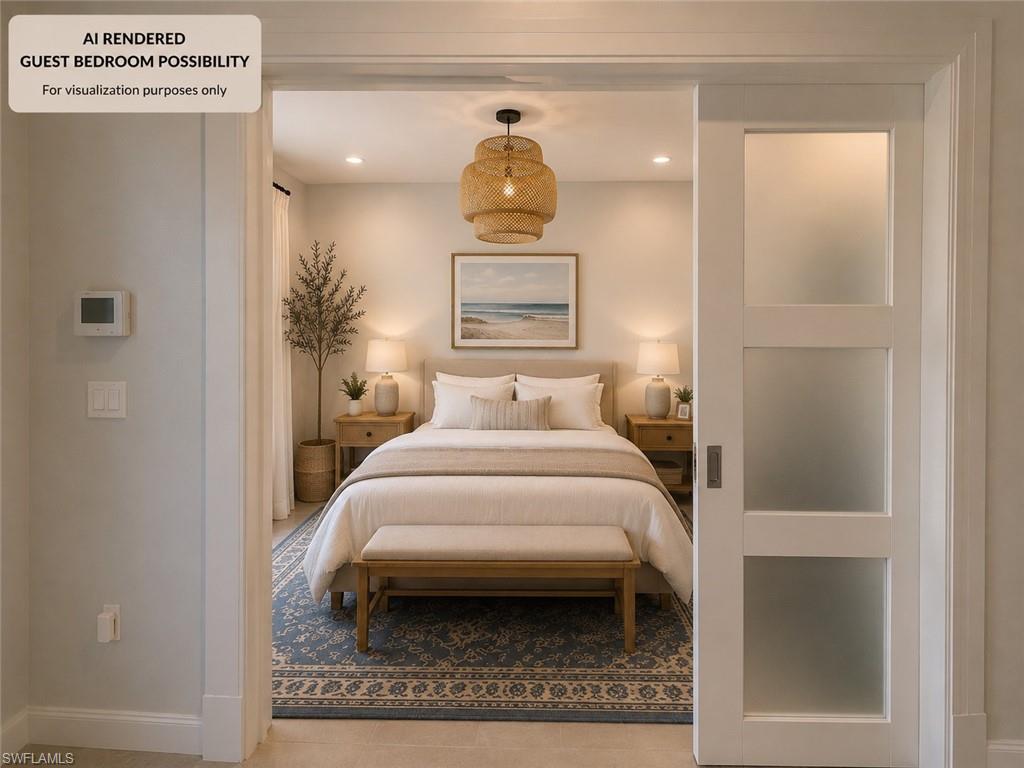 AI generated den or bedroom picture