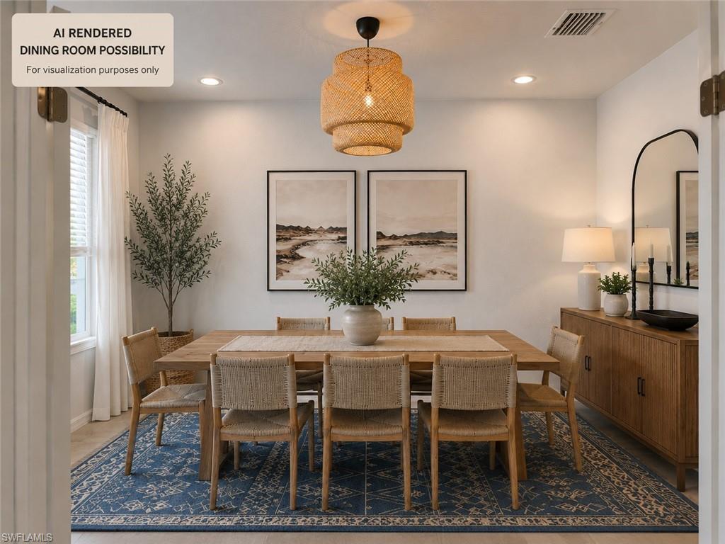AI generated den or dining picture