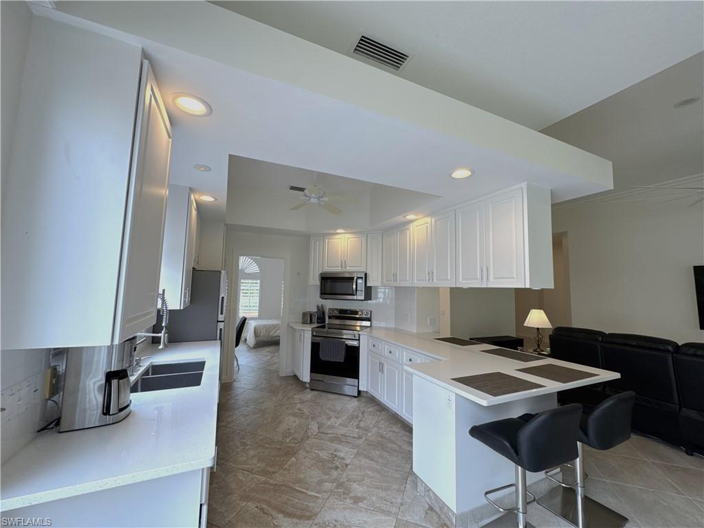 Kitchen with open floor plan.