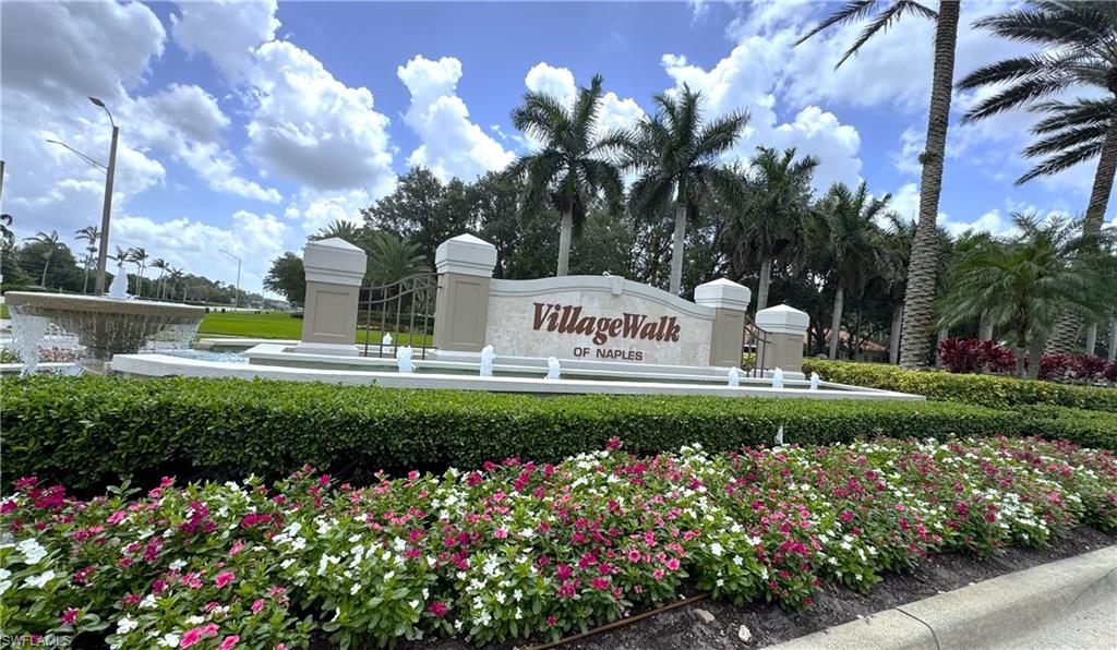Village Walk Entrance Sign - Welcome to this amazing community!