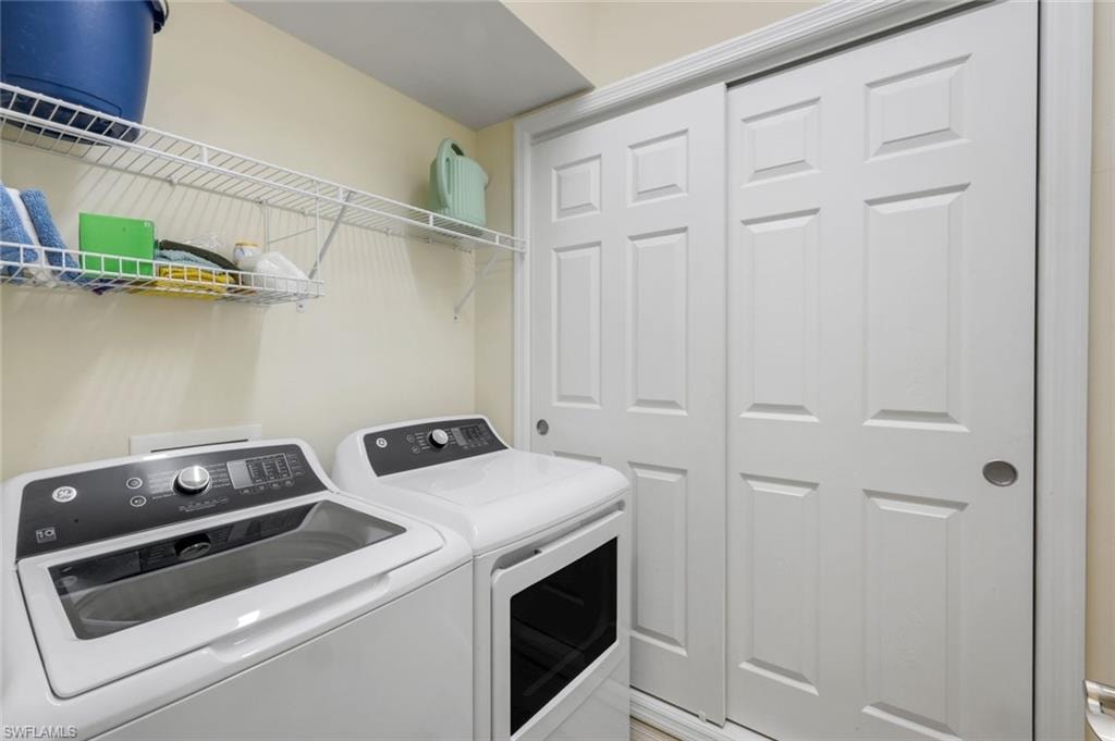 2024 Washer and Dryer replaced, hot water tank is behind the closet door.
