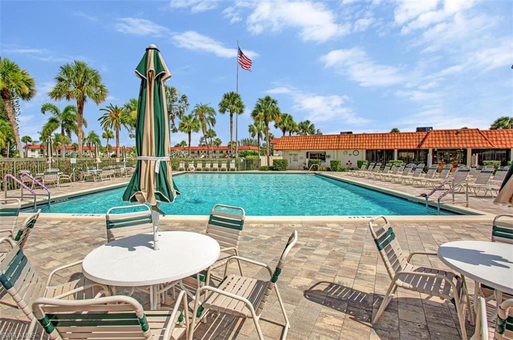 Large heated pool and heated shower and club house