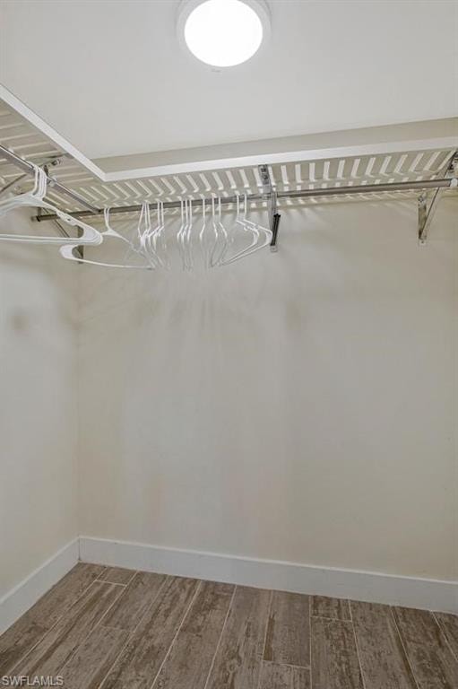Walk in closet in the Primary bedroom