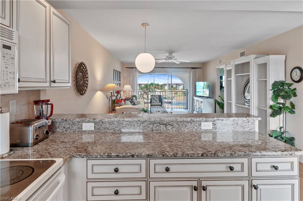 Great views of golf course and sunsets from condo.