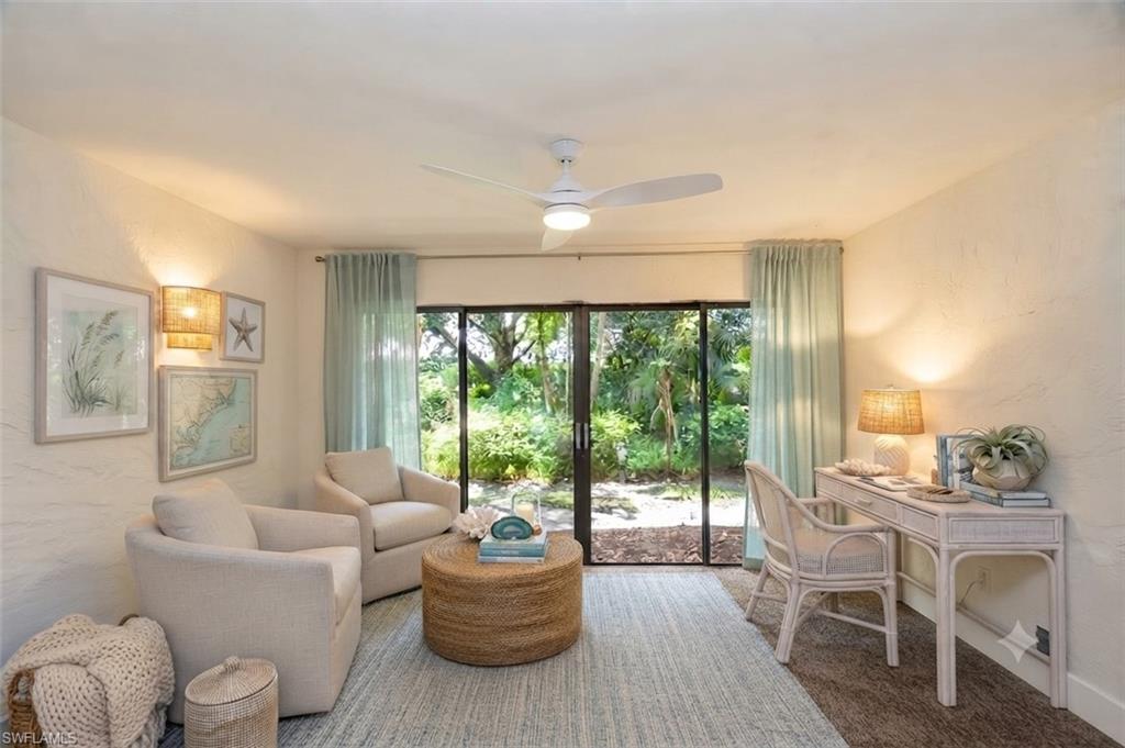 All season room virtually staged to provide design inspiration and ideas for furniture placement.