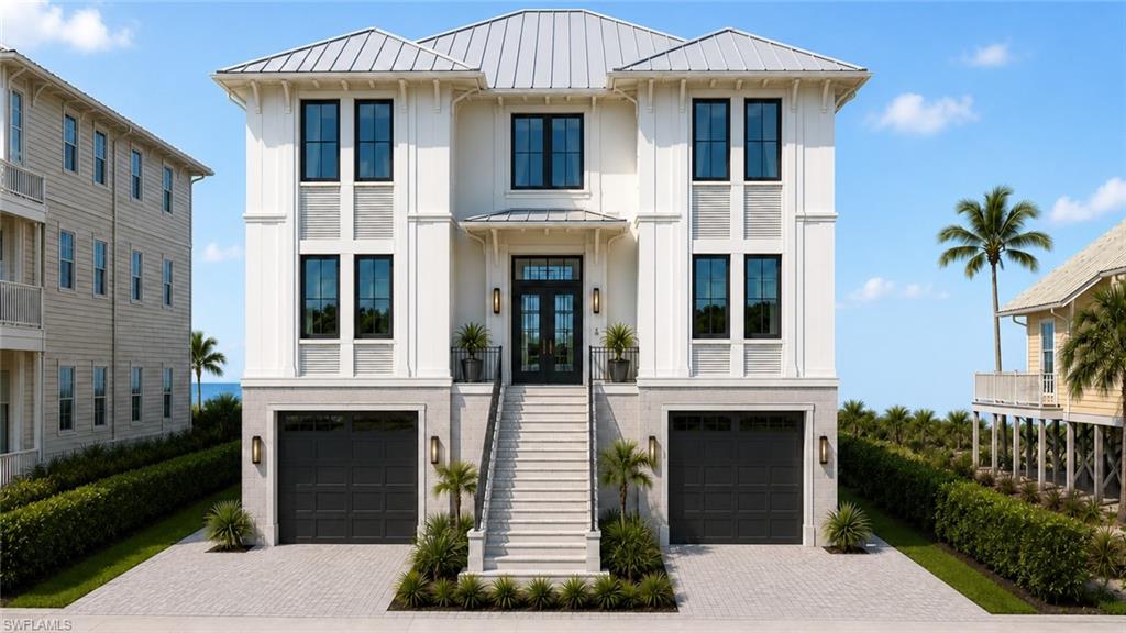 Expansive sandy beachfront with natural vegetation - Virtually Edited Image