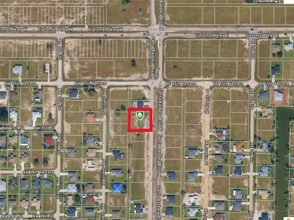 Aerial Map. Illustrating the property's location and surrounding properties