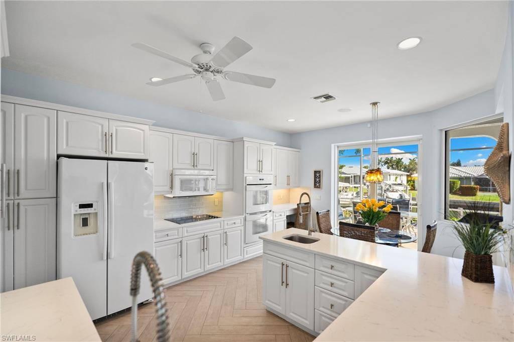 Chef kitchen with a stunning water view!