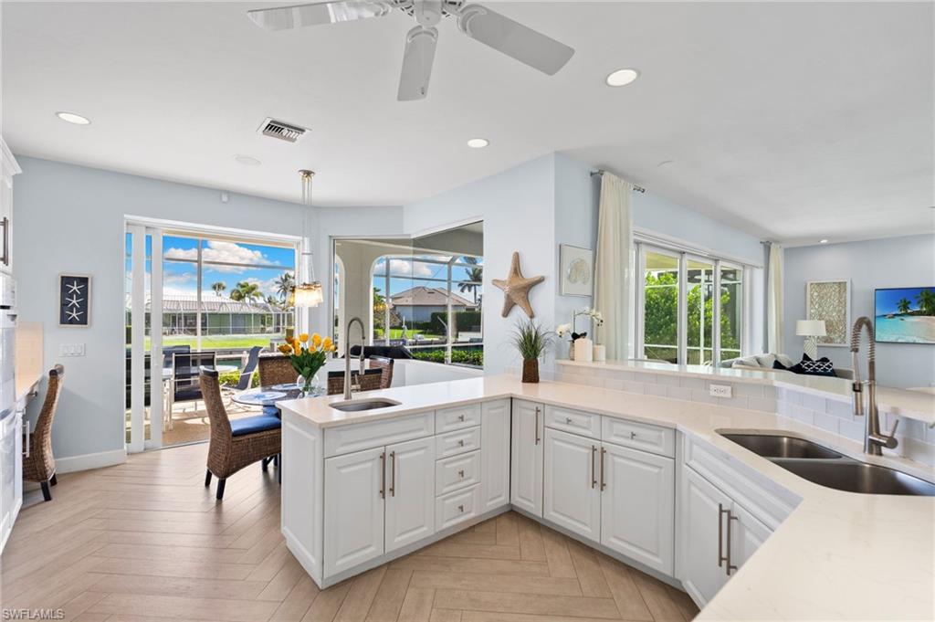 Chef kitchen with a stunning water view!