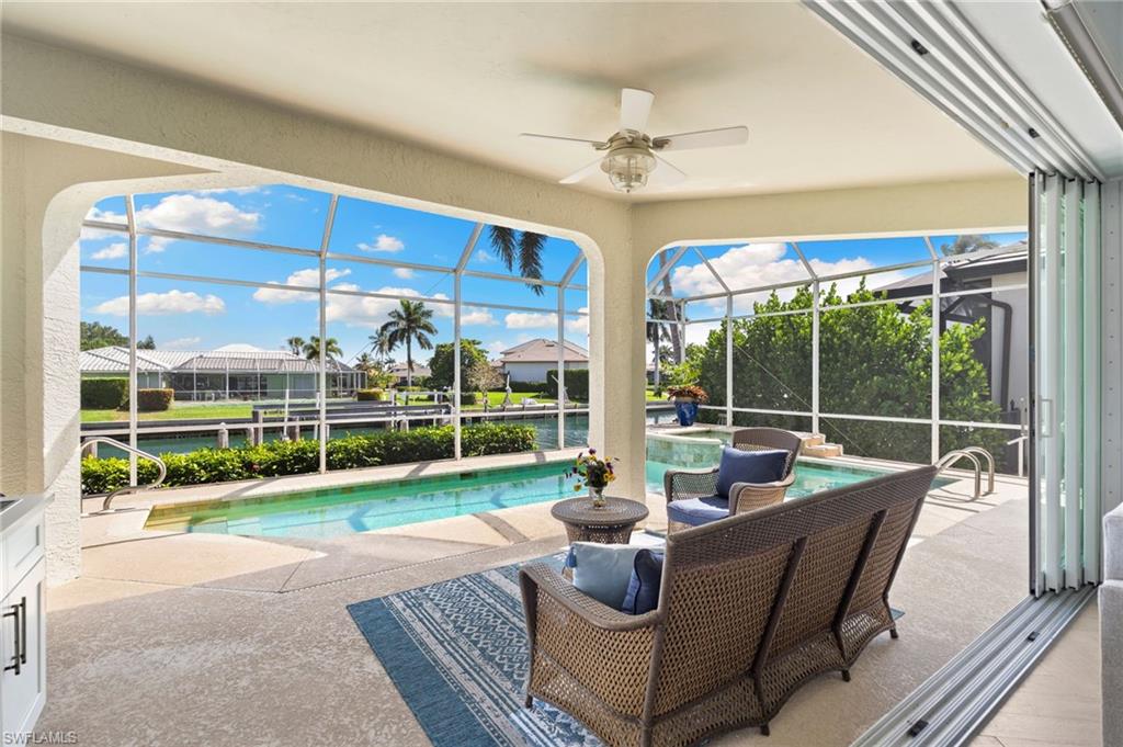 Poolside setting made for gathering!