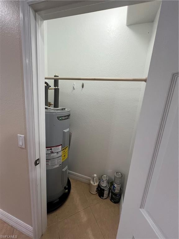 Utility room with water heater