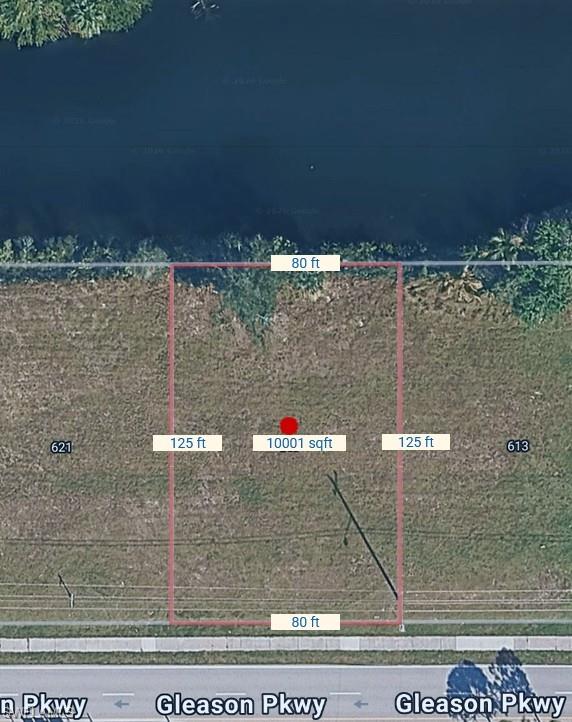 Property Survey. Outlining the dimensions and square footage of the property