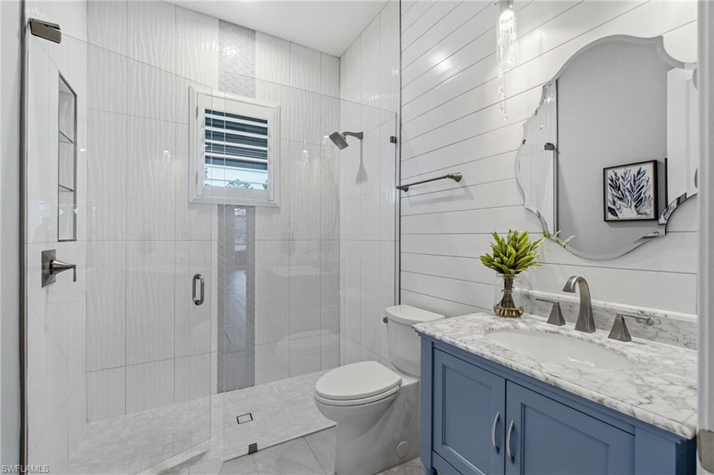 Full guest bath #3.  Custom Guest/pool bath