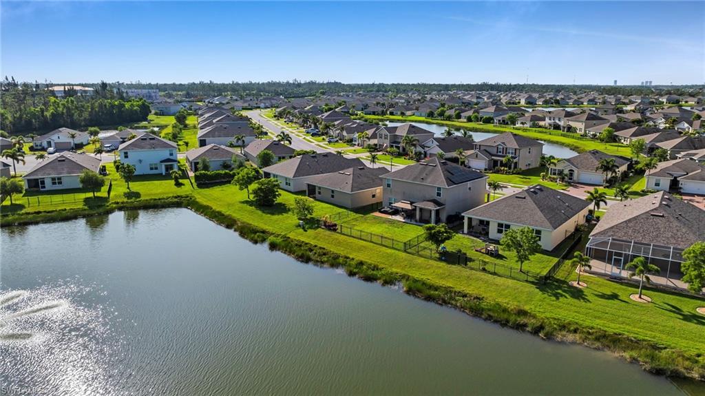 Expansive residential community with waterfront properties
