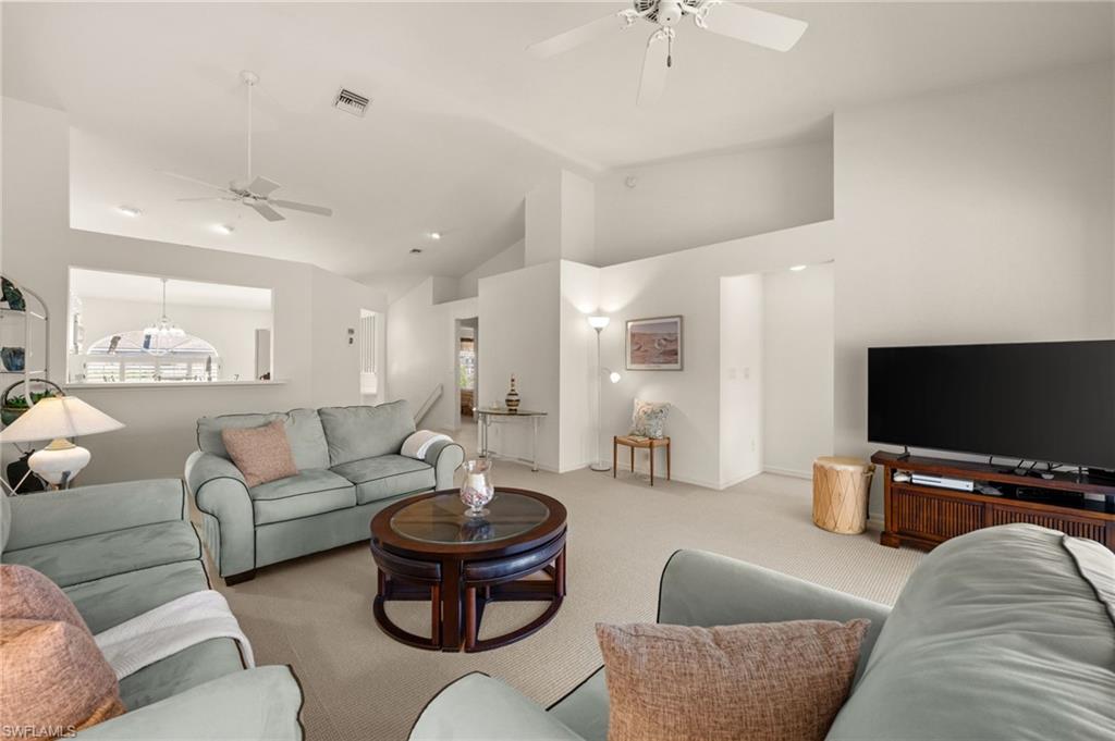 Freshly painted interior with an airy, open floor plan ideal for entertaining.