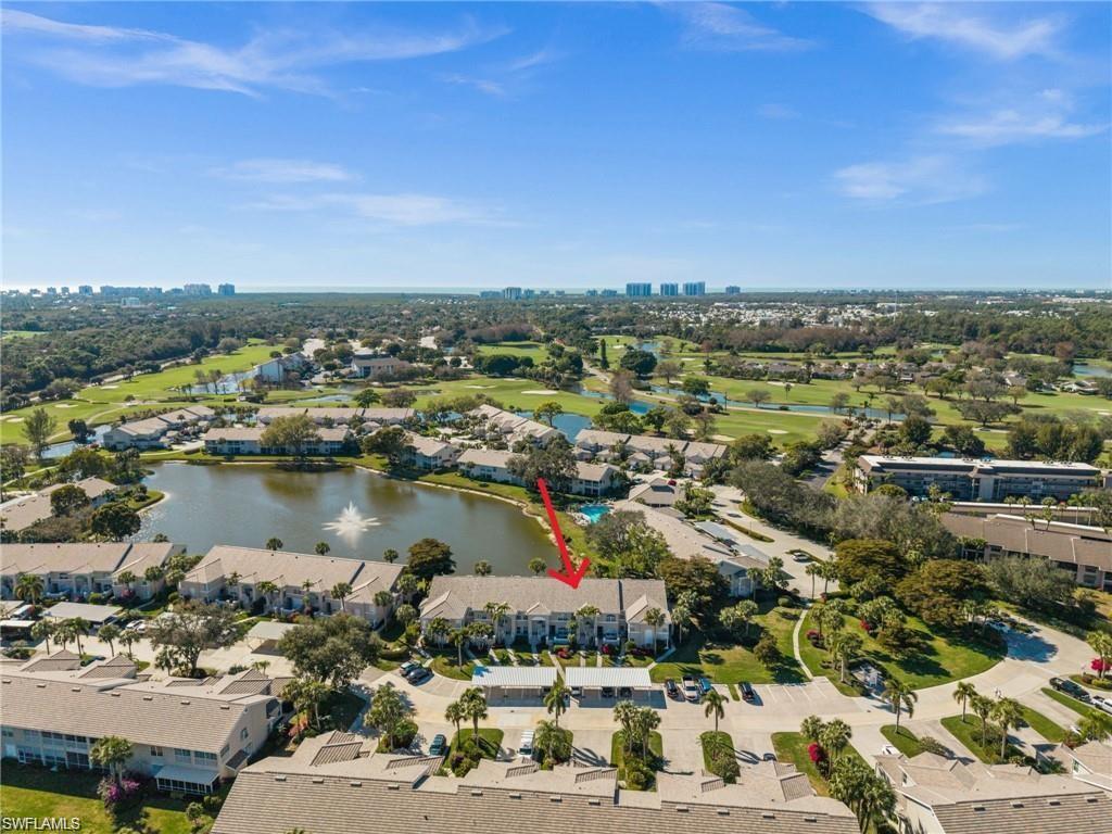 Private corner setting with tranquil lake and fountain views.