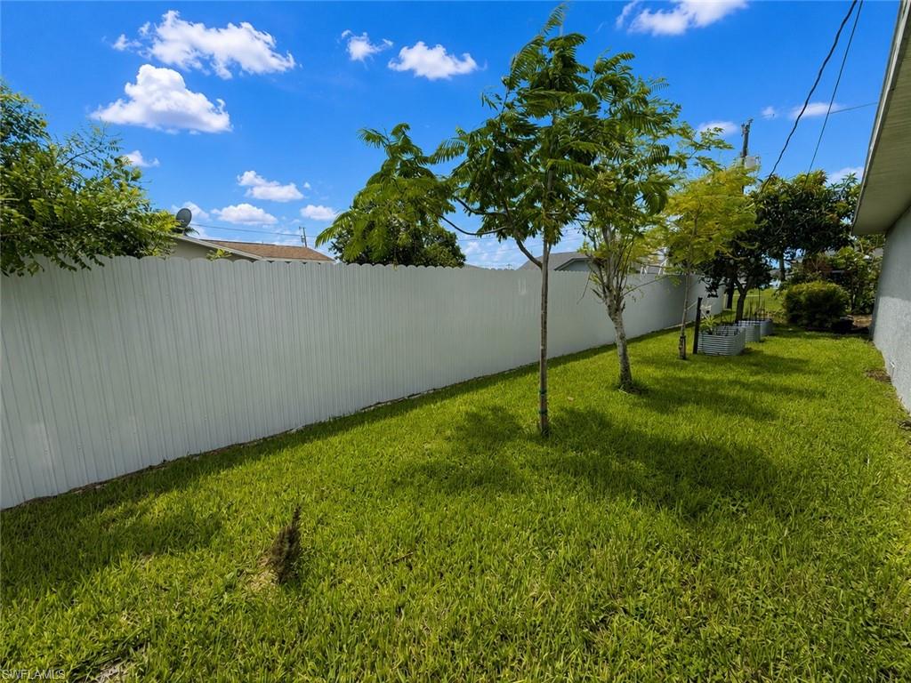 Left Side of home - Showing Fruit Trees