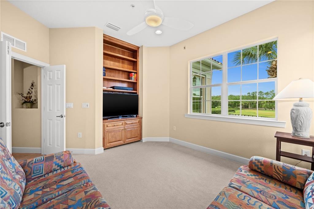 Office with Built In Cabinet and Shelves (could be converted to closet)
