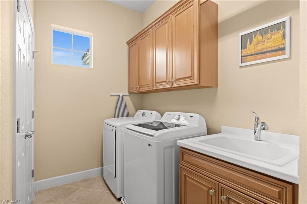 Laundry Room NEW Washer/Dryer Plus Utility Sink & Storage