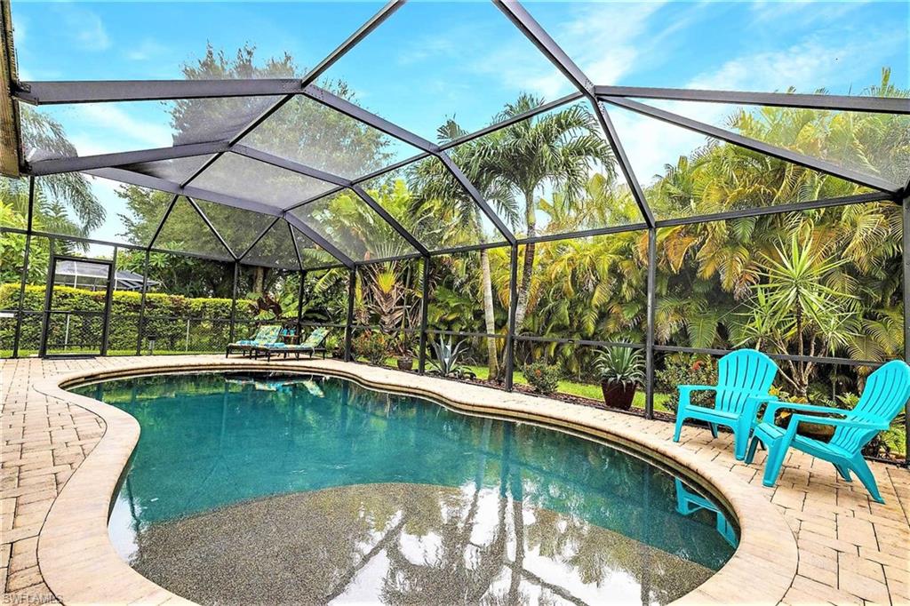 A private electric-heated pool with sun shelf