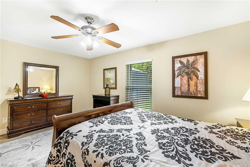 Guest bedroom #2 has a Queen bed and additional storage