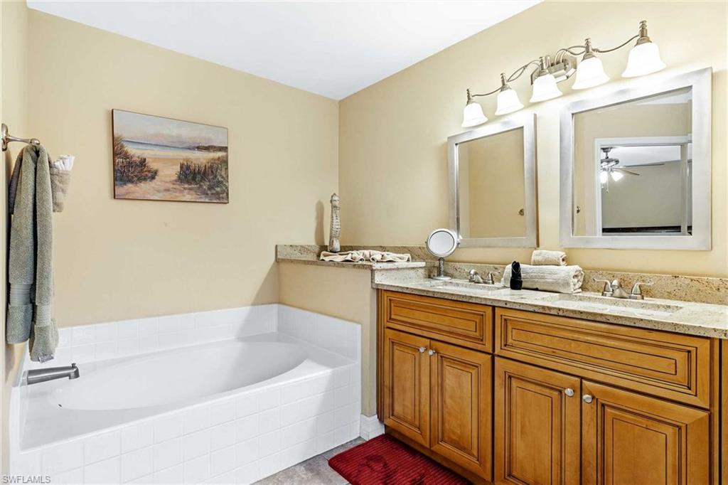 There is also a soaking tub available