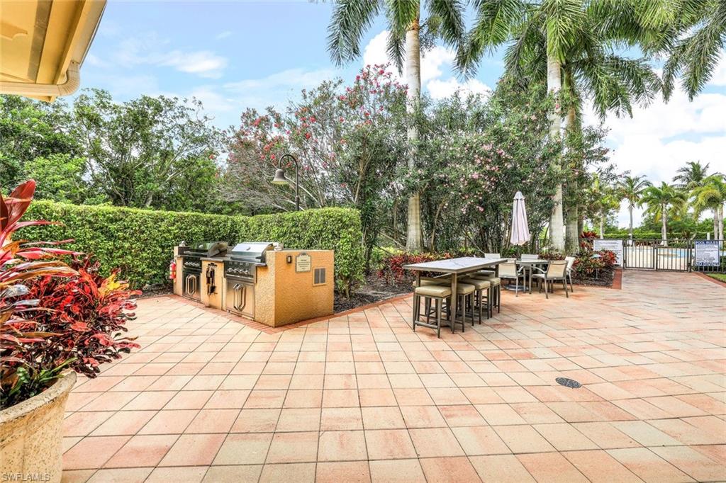 View of terrace featuring area for grilling