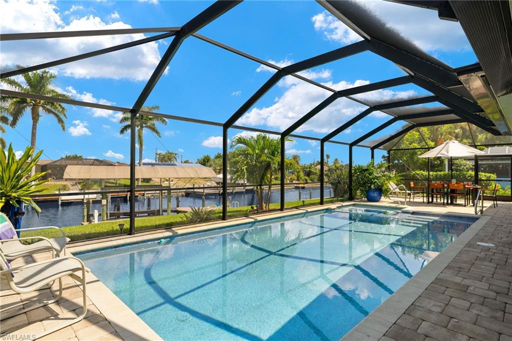 View of pool with patio area