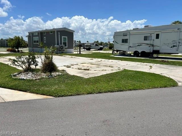 left side of the lot