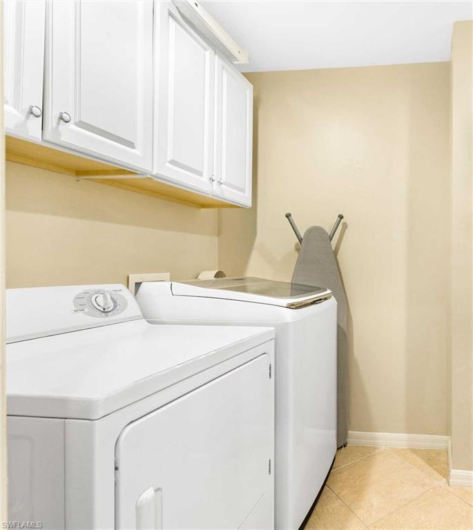 The laundry is inside the residence